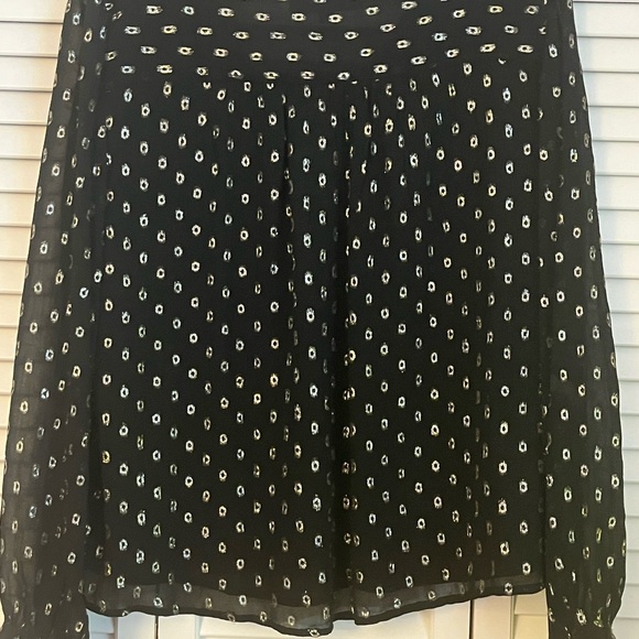 LOFT Metallic Clip Ruffle Blouse - Picture 4 of 6